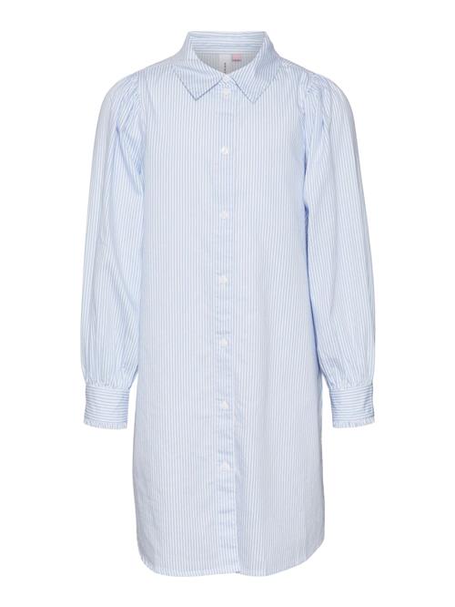 Vero Moda Girl Kjole 'VMPinny'  lyseblå / hvid