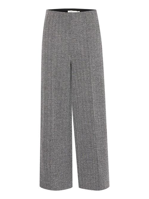 ICHI Bukser 'Kate'  grå / mørkegrå