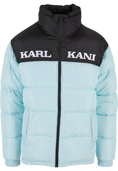 Karl Kani Vinterjakke 'Retro Essential'  lyseblå / sort / hvid