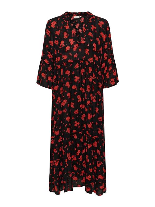 Kaffe Kjole 'Karina'  blodrød / sort