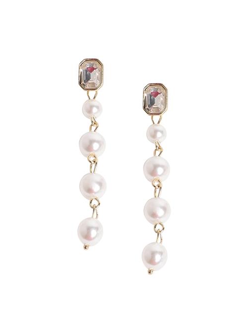 SOHI Øreringe 'Sikha'  guld / hvid