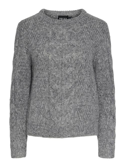 PIECES Pullover 'Nina'  grå-meleret