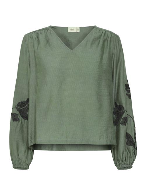 Fransa Bluse 'HARBO'  grøn / sort