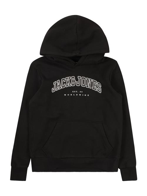 Jack & Jones Junior Sweatshirt 'CALEB'  sort / hvid