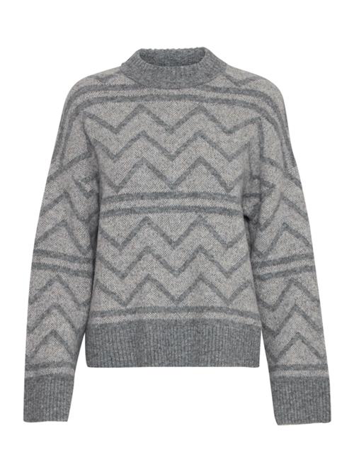 b.young Pullover 'Omea'  mørkegrå / grå-meleret