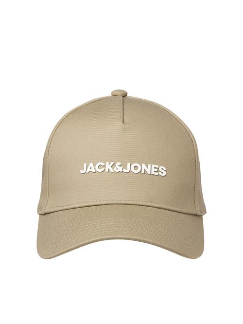 JACK & JONES Hætte 'JACVest'  cappuccino / hvid