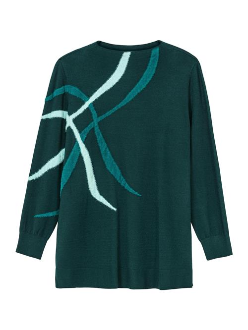 SHEEGO Pullover  lyseblå / mørkegrøn