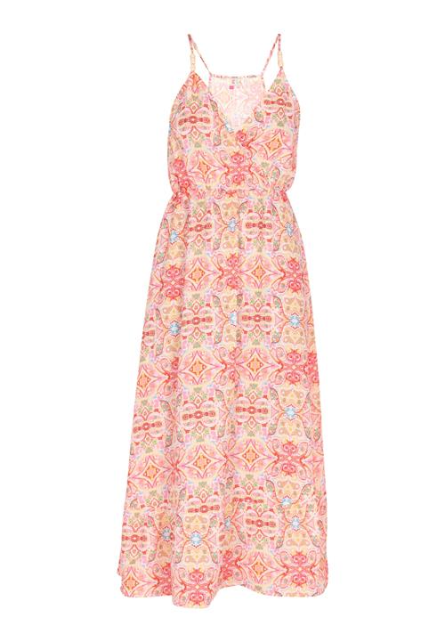 IZIA Sommerkjole  lyseblå / mørkegul / gammelrosa / cranberry