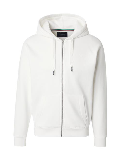 REPLAY Sweatjakke  hvid