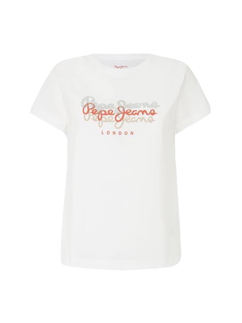 Pepe Jeans Shirts 'GALEY'  orange / sølv / hvid