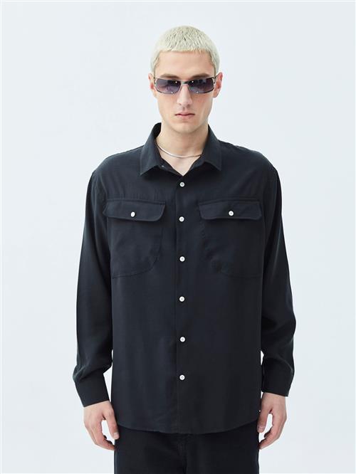 VAMOS CLO Skjorte  sort / hvid