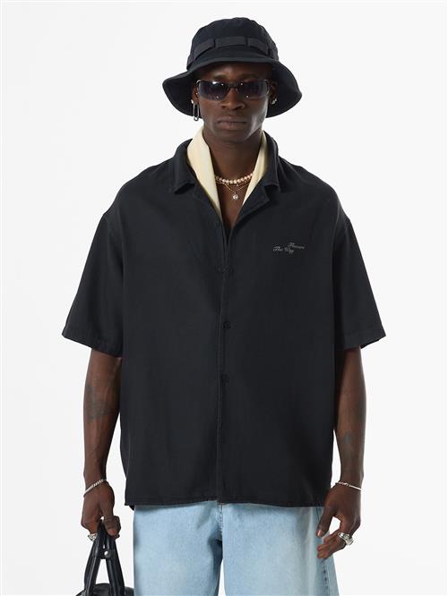 VAMOS CLO Skjorte  gul / lilla / sort