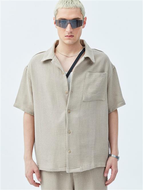 VAMOS CLO Skjorte  beige