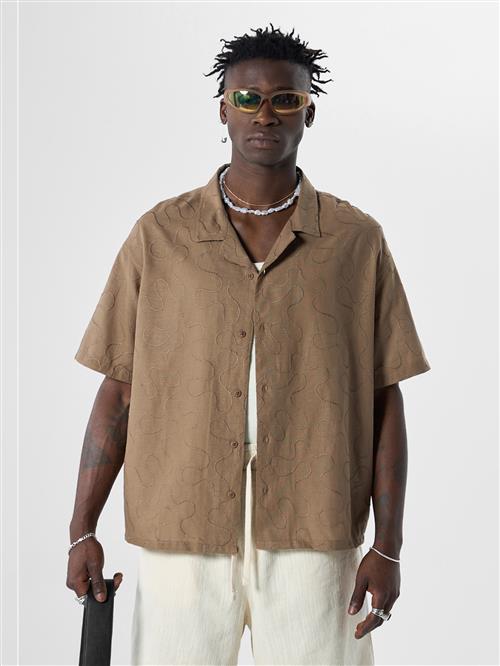 VAMOS CLO Skjorte  brun