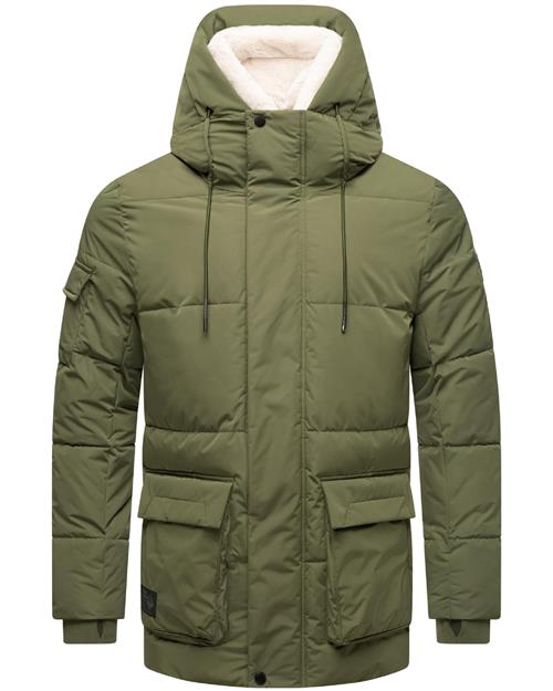 STONE HARBOUR Vinterjakke 'Lauroo XX'  ecru / oliven