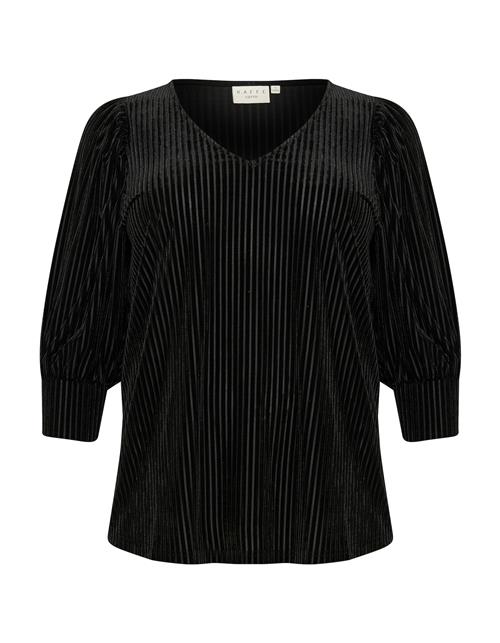KAFFE CURVE Bluse 'KC Cacanna'  sort