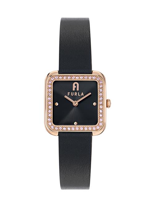 FURLA Analogt ur  rosa guld / sort