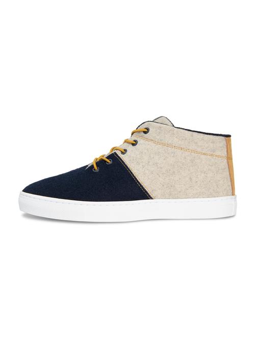 Baabuk Sneaker high 'Sky Wooler'  lysebeige / natblå / cappuccino