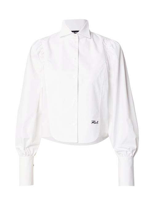 Karl Lagerfeld Bluse  sort / hvid