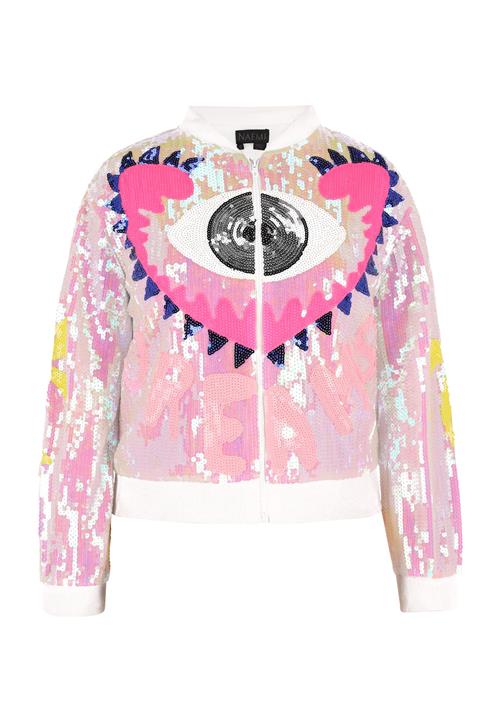 NAEMI Overgangsjakke  gammelrosa / neonpink / pastelpink / mørk pink / sølv