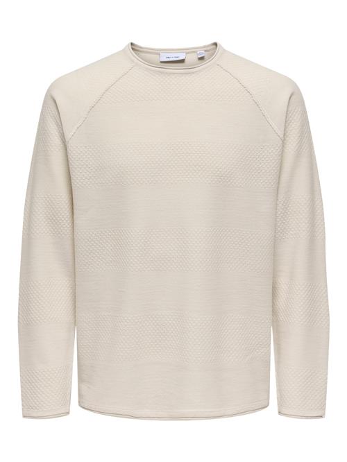 Only & Sons Pullover  lysebeige