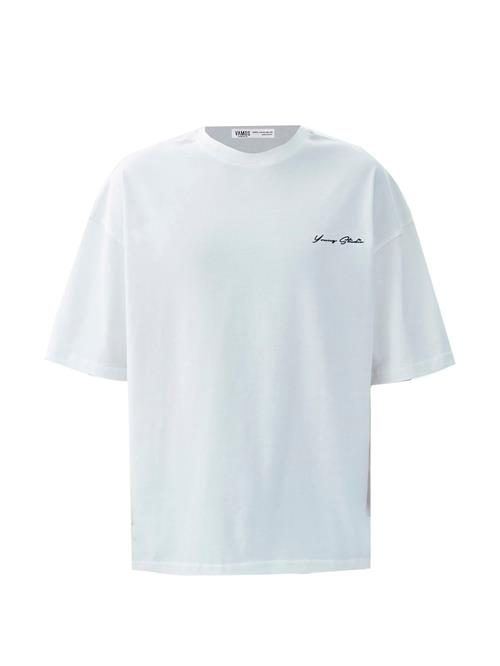 VAMOS CLO Bluser & t-shirts  ecru / blå / sort