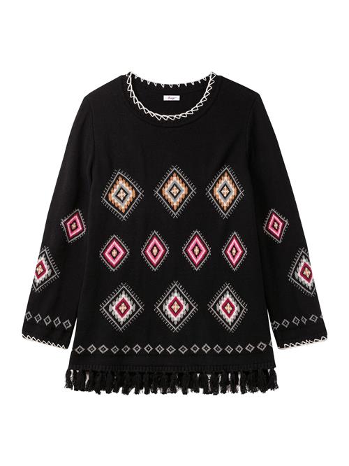 SHEEGO Pullover  brun / pink / sort / hvid