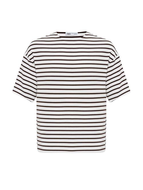 VAMOS CLO Bluser & t-shirts  brun / hvid