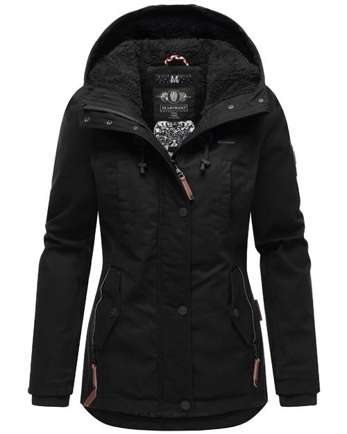 MARIKOO Vinterparka 'Bikoo'  brun / sort