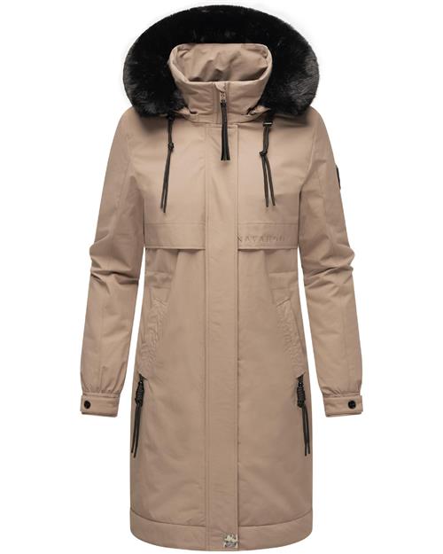 NAVAHOO Overgangsfrakke 'Kaltwetterretter 14'  beige