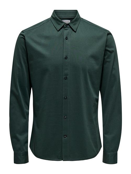 Only & Sons Skjorte 'ONSRobin'  mørkegrøn