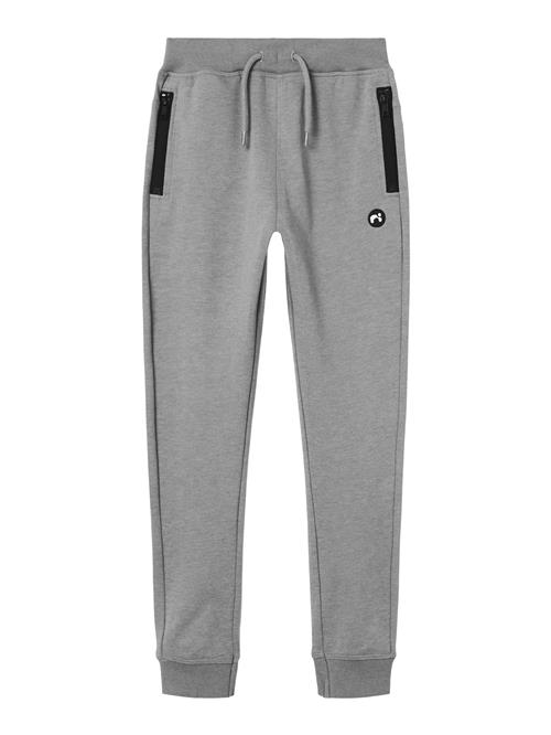 NAME IT Bukser 'NKMVimo'  grå-meleret / sort / hvid