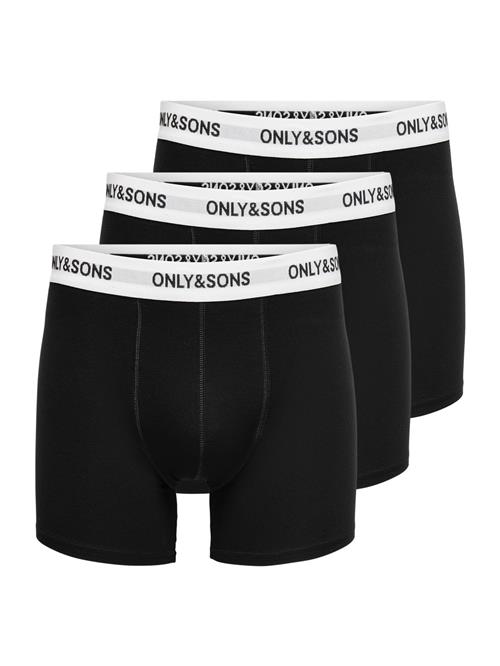 Only & Sons Boksershorts 'ONSFitz'  lysegrå / sort / hvid