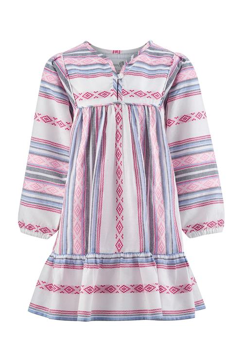 happy girls Kjole  lyseblå / pink / lyserød / hvid