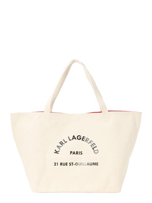 Karl Lagerfeld Shopper 'Rue St-Guillaume'  beige / sort