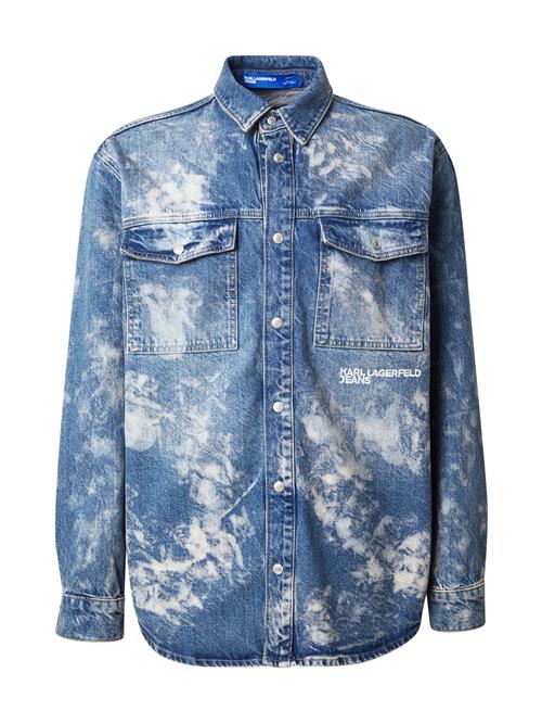 KARL LAGERFELD JEANS Skjorte  blå / hvid