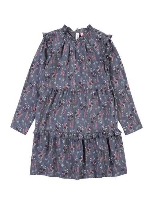 Vero Moda Girl Kjole  grå / mørkegrøn / mørkerød