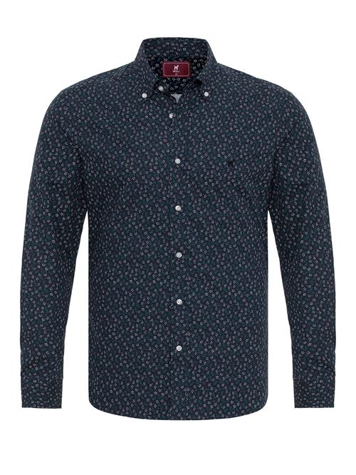 Williot Skjorte  navy / mørkegrøn / hvid