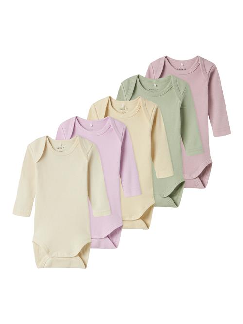 NAME IT Sparkedragt/Body  champagne / chamois / grøn / lilla / lysviolet