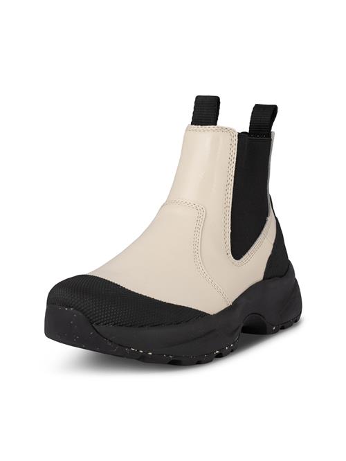 WODEN Chelsea Boots 'Hega Patent'  creme / sort