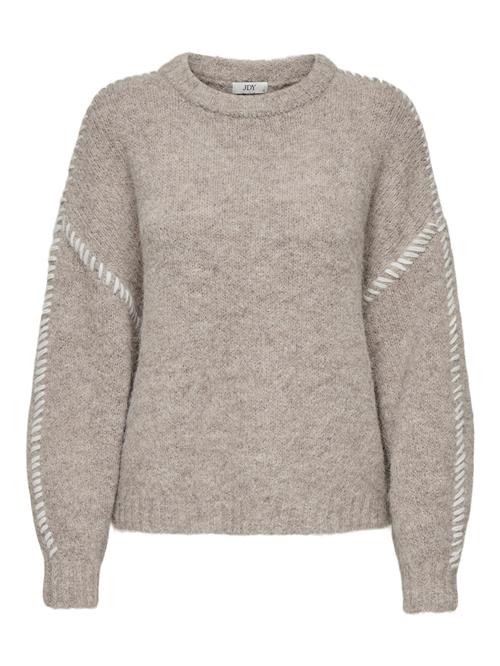 JDY Pullover 'JDYZoey'  taupe / hvid