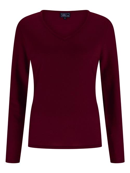 CASH-MERE.CH Pullover  burgunder