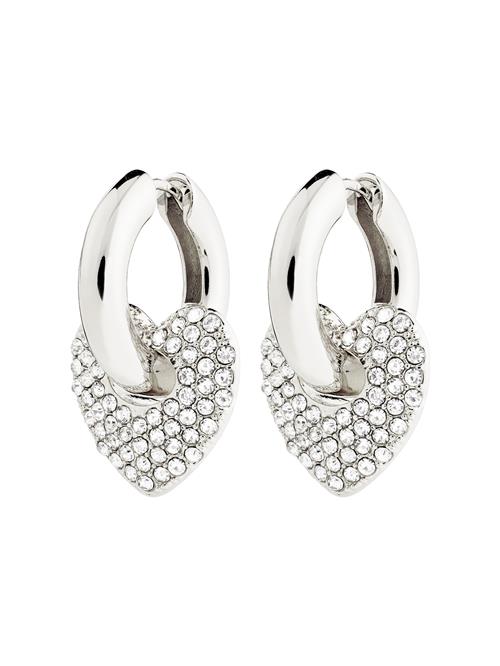 Pilgrim Øreringe 'Dune'  sølv / transparent