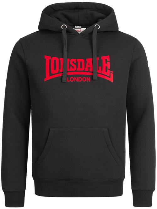 LONSDALE Sweatshirt  rød / sort