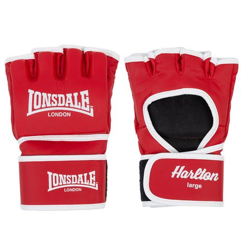LONSDALE Sportshandsker 'Harlton'  rød / hvid
