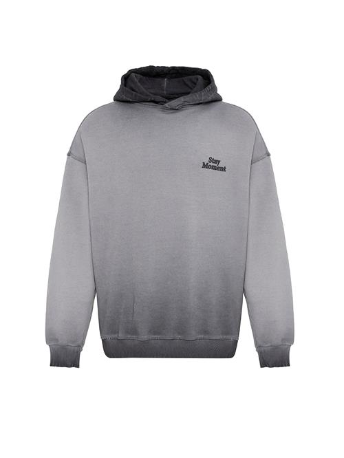 VAMOS CLO Sweatshirt  grå / sort