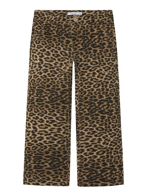 NAME IT Bukser 'NKFRose'  brun / lysebrun / sort