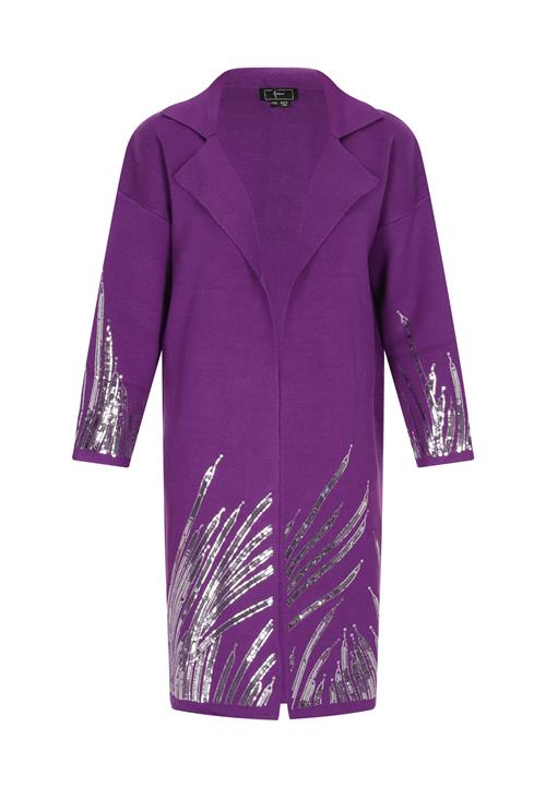 faina Cardigan  lilla / sølv