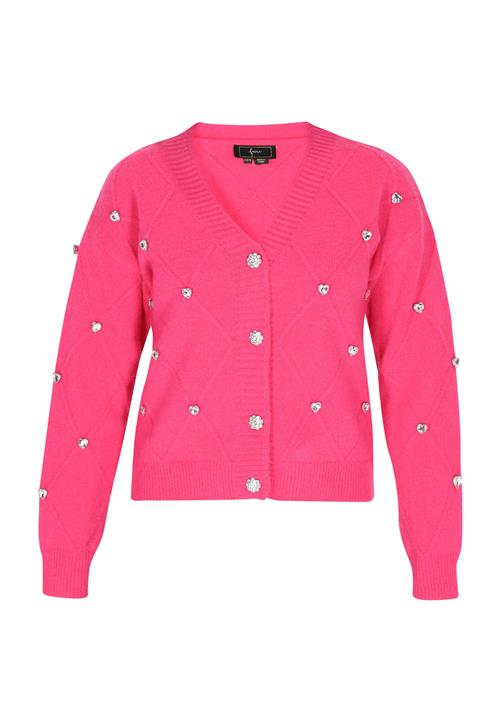 faina Cardigan  fuchsia / sølv
