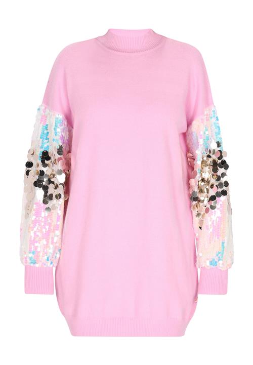 IZIA Strikkjole  lyseblå / lyserød / gammelrosa / sølv